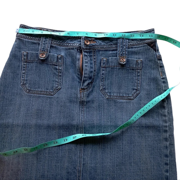 VTG Jean Denim Mini with Copper Detail - Picture 3 of 8